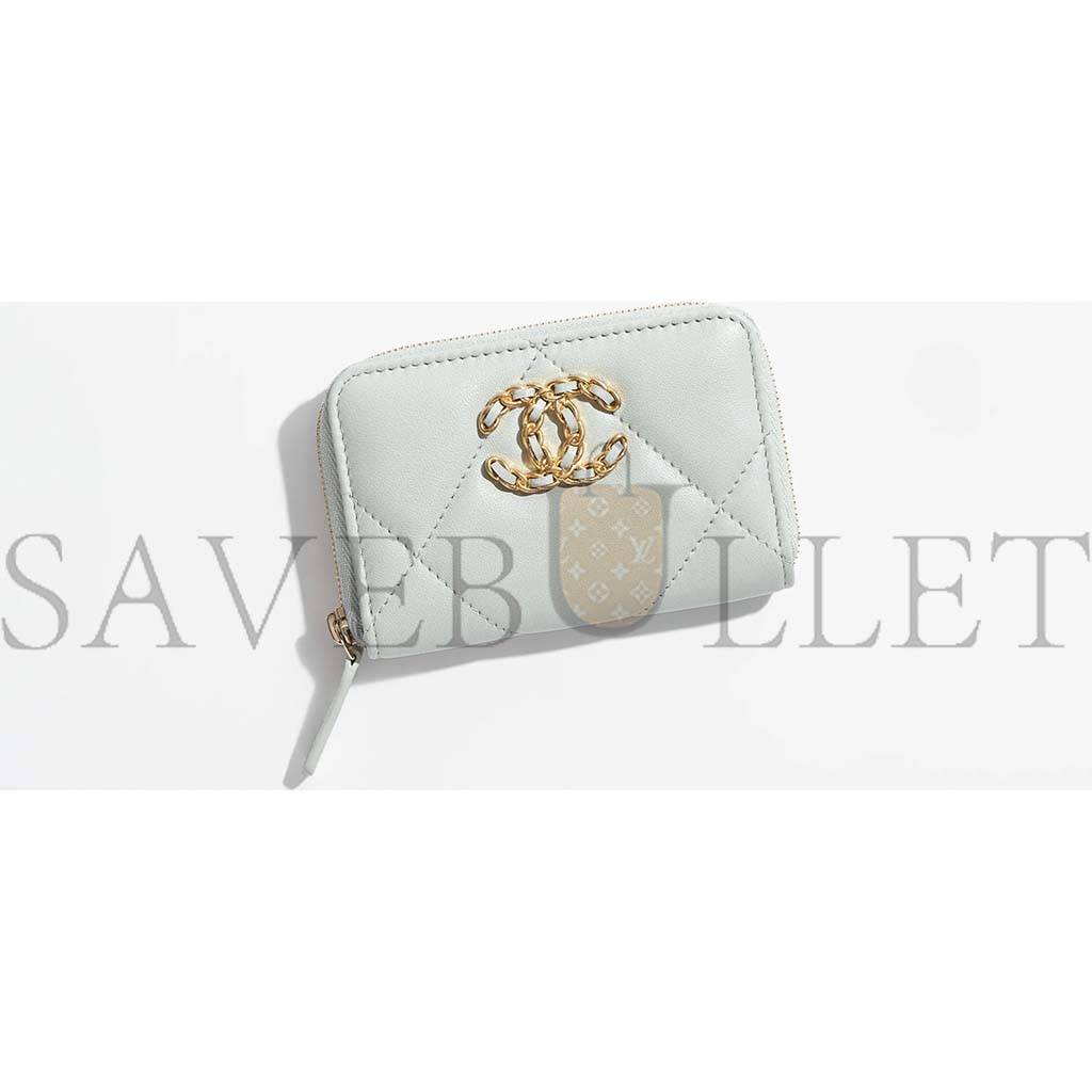 Ch*el 19 zipped coin purse ap0949 b04852 nn268 (11*7.5*2cm)